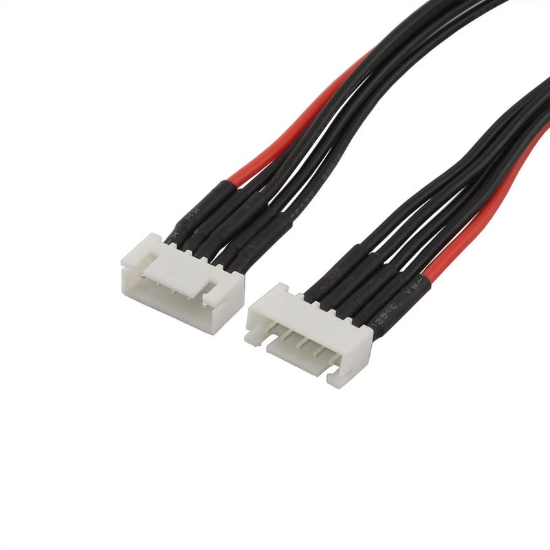 RuiLing 2pcs 15cm JST-XH 4S LiPo Balance Power Cable Connector 22AWG Extended Charging Wire Male Female Plug for RC Drone FPV Quadcopter Rechargeable Lipo Battery Charger DIY - Image 5